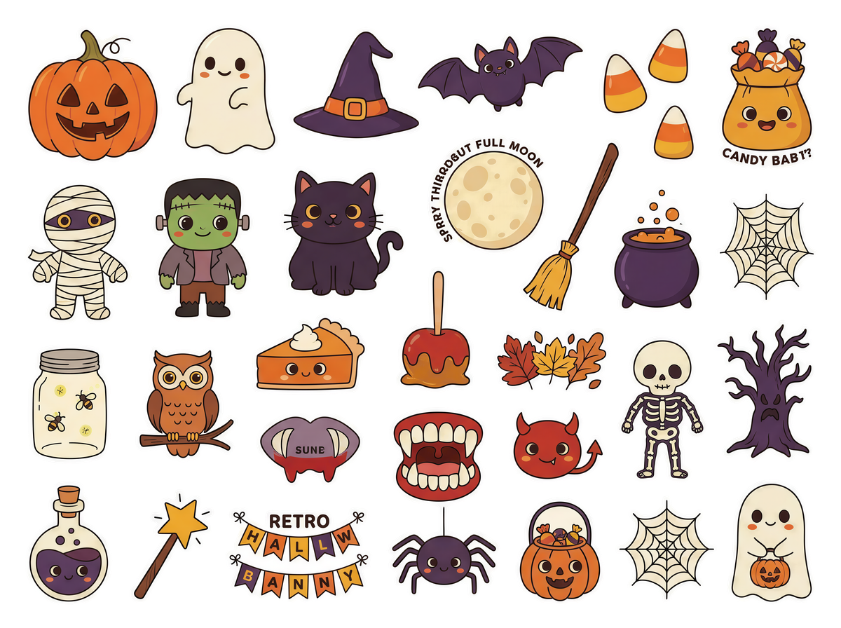 halloween sticker sheet